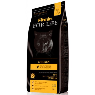 Корм для кошек с курицей Fitmin For Life Cat Chicken 1,8 кг