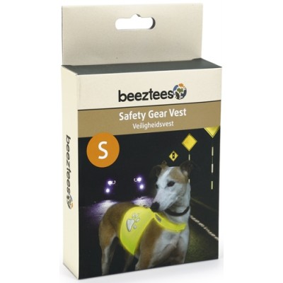 Жилетка светоотражающая для собак S Beeztees Safety Gear Vest S желтая
