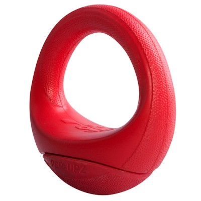 Игрушка для собак кольцо-неваляшка, среднее/большое Rogz Pop-Upz красный