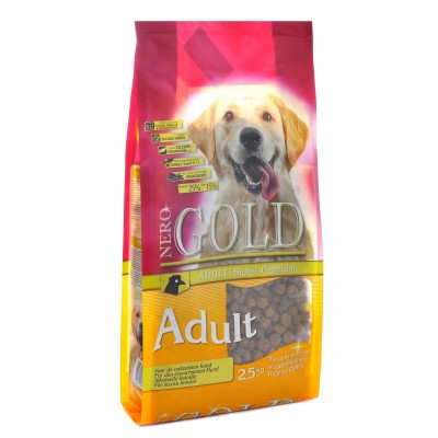 Корм для взрослых собак с курицей и рисом Nero Gold Adult 2,5 кг