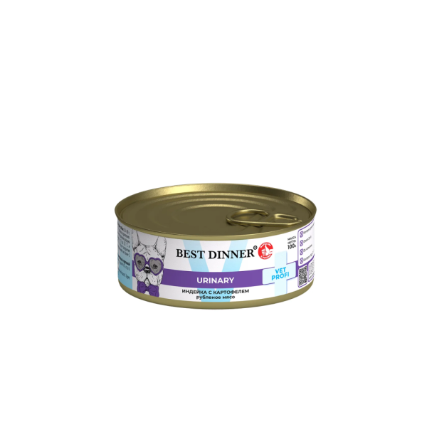 Best Dinner Exclusive Vet Profi Urinary Индейка консервы для собак - 100 г х 12 шт