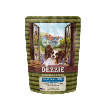 Dezzie Adult Dog Small Breed сухой корм для взрослых собак мелких пород с курицей...