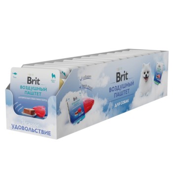 Brit воздушный паштет для взрослых собак мелких пород, с тунцом - 100 г х...