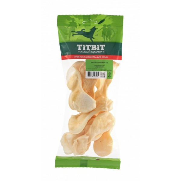 TiTBiT лакомство для собак чипсы говяжьи XXL - 80 г