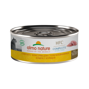 Almo Nature HFC Complete Sterilised Chicken влажный корм для взрослых стерилизованных кошек и котят...