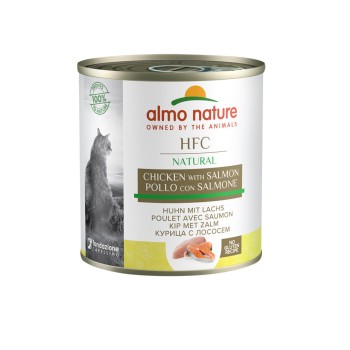 Almo Nature HFC Natural Chicken and Salmon консервированный корм для взрослых кошек с лососем...