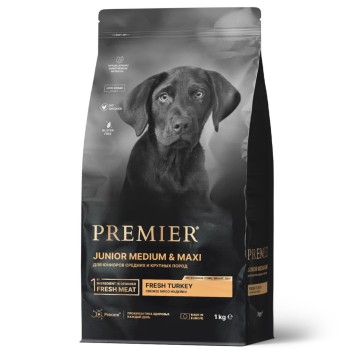 Premier Dog Turkey Junior Medium & Maxi сухой корм для юниоров средних и крупных...