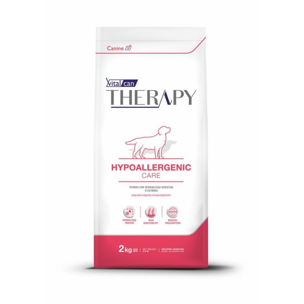 Vitalcan Therapy Canine Hypoallergenic Care сухой корм для собак всех возрастов при аллергии, с рисом и свининой - 2 кг