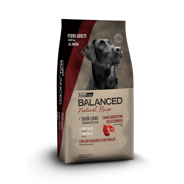 Vitalcan Balanced Dog Adult Natural Recipe сухой корм для взрослых собак с отборной Аргентинской говядиной - 3 кг