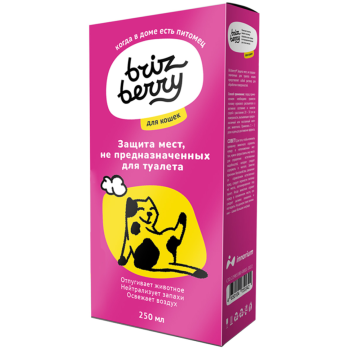 Brizberry спрей для защиты мест, не предназначенных для туалета кошек - 250 мл