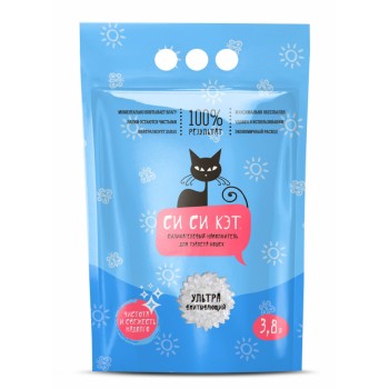СиСиКэт наполнитель силикагелевый для туалета кошек - 3,8 л
