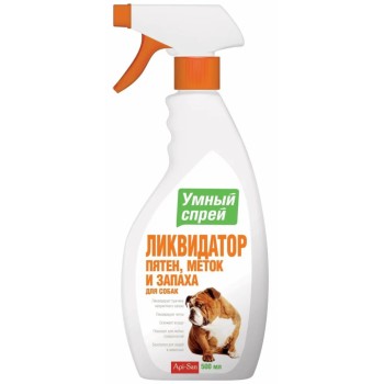 Apicenna Умный Спрей Ликвидатор пятен, меток и запаха для собак - 500 мл