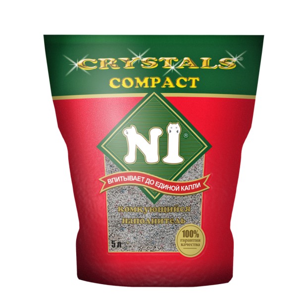 Наполнитель N1 Compact комкующийся для кошачьего туалета 5 л