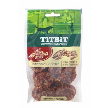 TiTBiT лакомство для собак нарезка Палермо "Колбасный двор" - 80 г