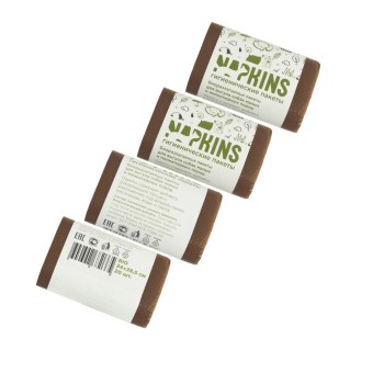 NAPKINS БИОпакеты гигиенические для выгула собак малых и миниатюрных пород, коричневый, 24 см x...
