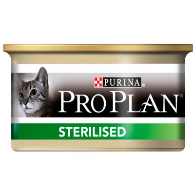 Консервы для кастрированных кошек с лососем Purina Pro Plan Sterilised Salmon 85 г