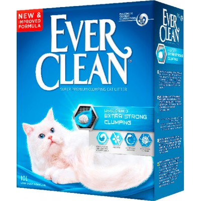 Наполнитель без ароматизатора для кошек Ever Clean Extra Strong Clumpin Unscented 10 л