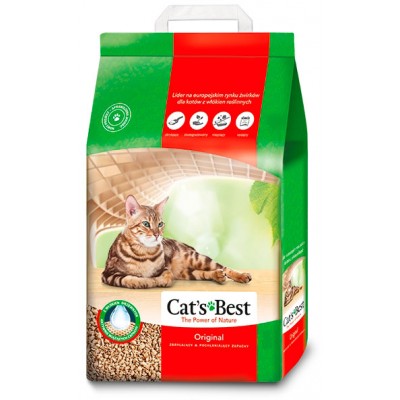 Древесный наполнитель Cats Best Original Oko plus 4,3 кг 10 л