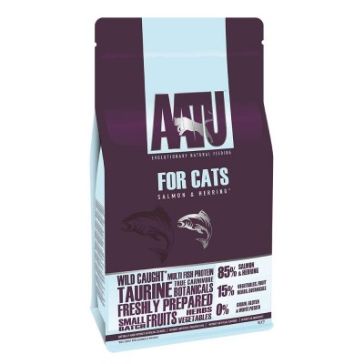Корм для кошек с лососем и сельдью AATU Cat Salmon & Herring 1 кг