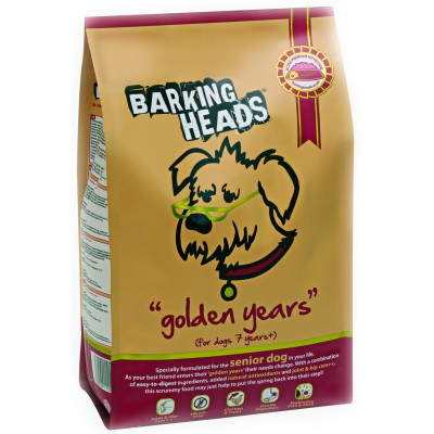 Корм для собак старше 7 лет с курицей и рисом «Золотые годы» Barking Heads Golden Years 18 кг