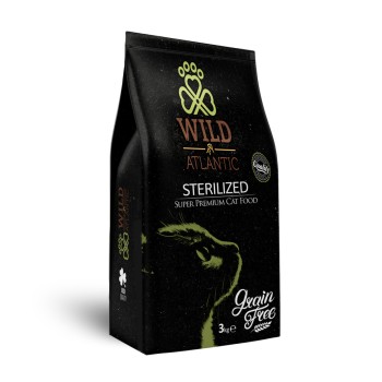 Wild Atlantic GF сухой беззерновой корм для стерилизованных кошек и кастрированных котов, с лососем,...