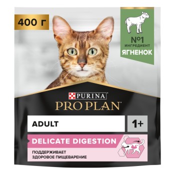 Сухой корм Purina Pro Plan для кошек с чувствительным пищеварением и привередливых к еде...