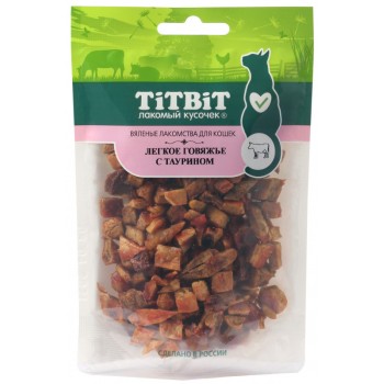 TiTBiT лакомство для кошек легкое говяжье с таурином вяленое - 25 г