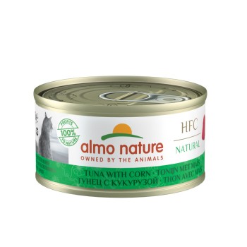 Almo Nature HFC Natural Tuna with Sweet Corn консервы для взрослых кошек с тунцом...