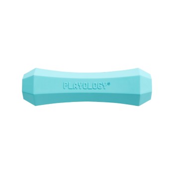 Playology SQUEAKY CHEW STICK хрустящая жевательная палочка для собак с ароматом арахиса, средняя, голубой