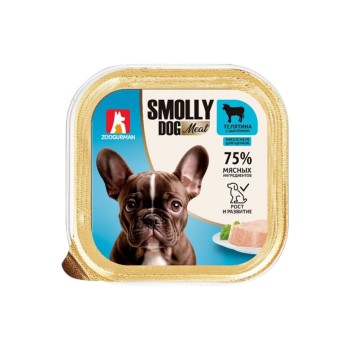 Зоогурман Смолли Дог влажный корм для щенков мелких и средних пород, с телятиной и...