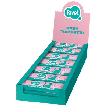 Favet вкусный таблеткодаватель для кошек - 14 шт