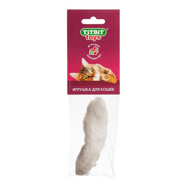 TiTBiT Лапка пушистая игрушка-лакомство для кошек - 16 г