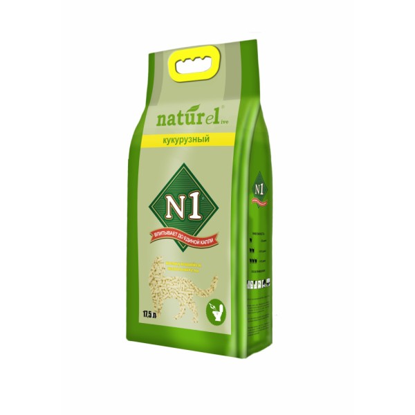N1 NATUReL наполнитель комкующийся кукурузный - 17,5л