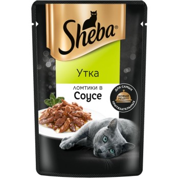 Sheba влажный корм для кошек ломтики с уткой, в соусе, в паучах - 75...