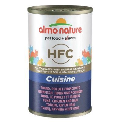 Консервы для кошек с тунцом, курицей и ветчиной Almo Nature Classic HFC Adult Cat Tuna & Chicken & Ham 140 г