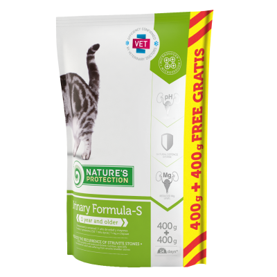 Сухой корм для кошек для профилактики МКБ Nature's Protection Urinary Formula-S 800 г