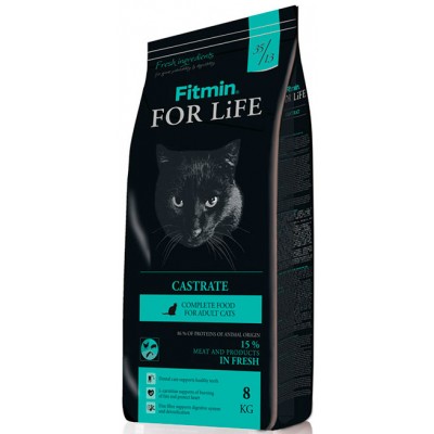 Корм для кастрированных кошек Fitmin Cat For Life Castrate 8 кг