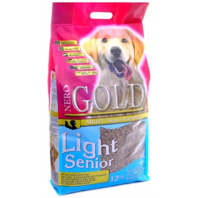 Низкокалорийный корм для пожилых собак с индейкой и рисом Nero Gold Senior/Light 2,5 кг
