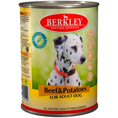 Консервы для собак Berkley Говядина и картофель 400 г