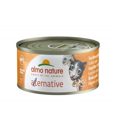 Консервы для кошек "индейка гриль" Almo Nature HFC Alternative Cats Turkey Grilled 70 г