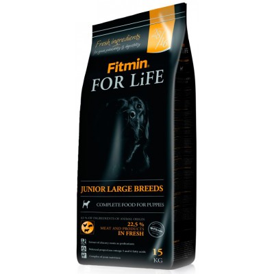 Корм для крупных щенком Fitmin For Life Junior Large Breeds 15 кг