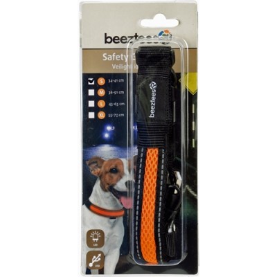 Ошейник для собак светящийся с USB Beeztees Collar Ruflo 34-41 см * 25 мм