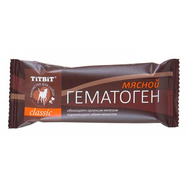 TiTBiT лакомство для собак гематоген мясной Classic