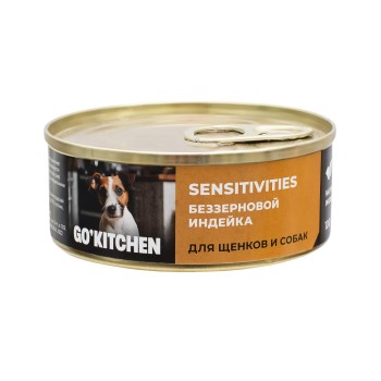 Go' Kitchen беззерновой влажный корм для взрослых собак и щенков с чувствительным пищеварением, с...