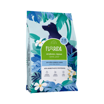 Florida Medium Adult Lamb and Pear сухой корм для взрослых собак средних пород с...