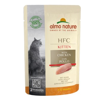 Almo Nature HFC Complete Kitten Chicken паучи для котят - 55 г х 24...
