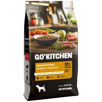 Go' Kitchen SENSITIVITIES Grain Free сухой беззерновой корм для щенков и собак с чувствительным...