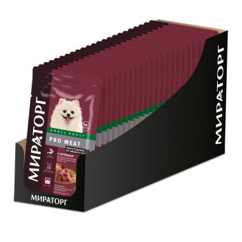 Мираторг Pro Meat влажный корм для взрослых собак мелких пород с ягненком - 85...