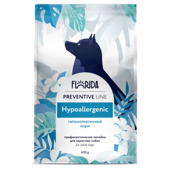 Florida Preventive Line Hypoallergenic сухой диетический корм для взрослых собак при аллергии - 600...