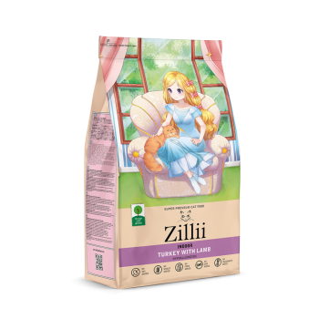 Zillii Indoor Adult Cat сухой корм для взрослых кошек живущих в помещении с индейкой...